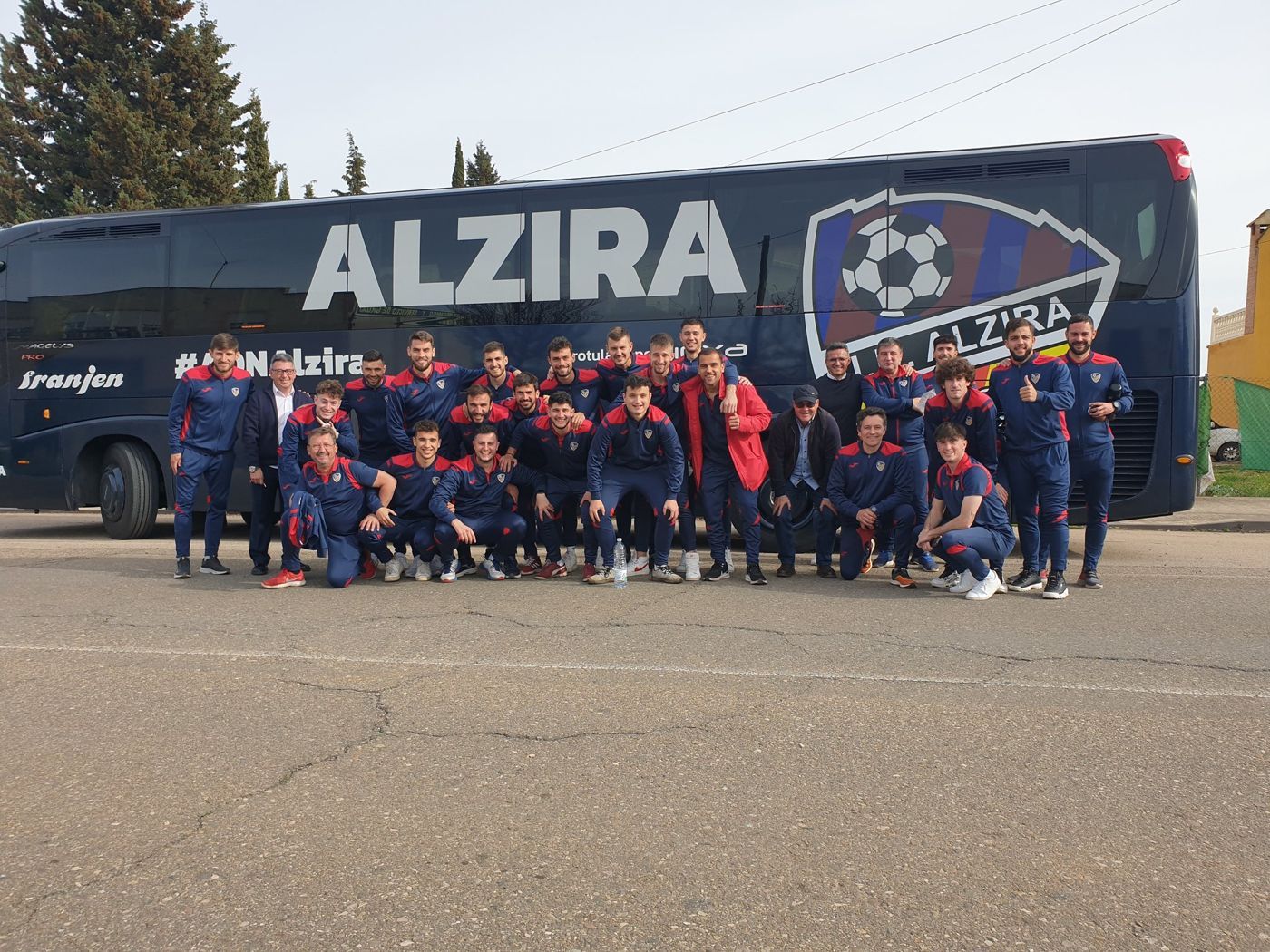 Con la plantilla antes de un desplazamiento