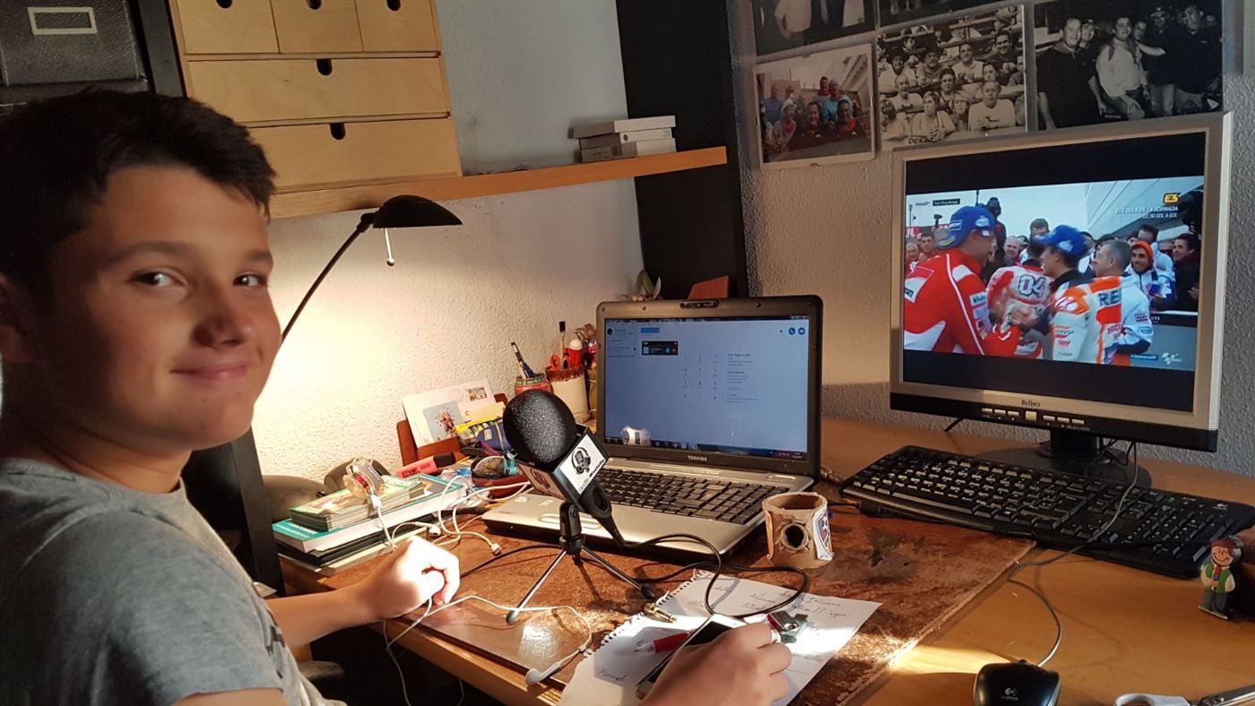 El estudio: un micro, Skype y muchas ganas