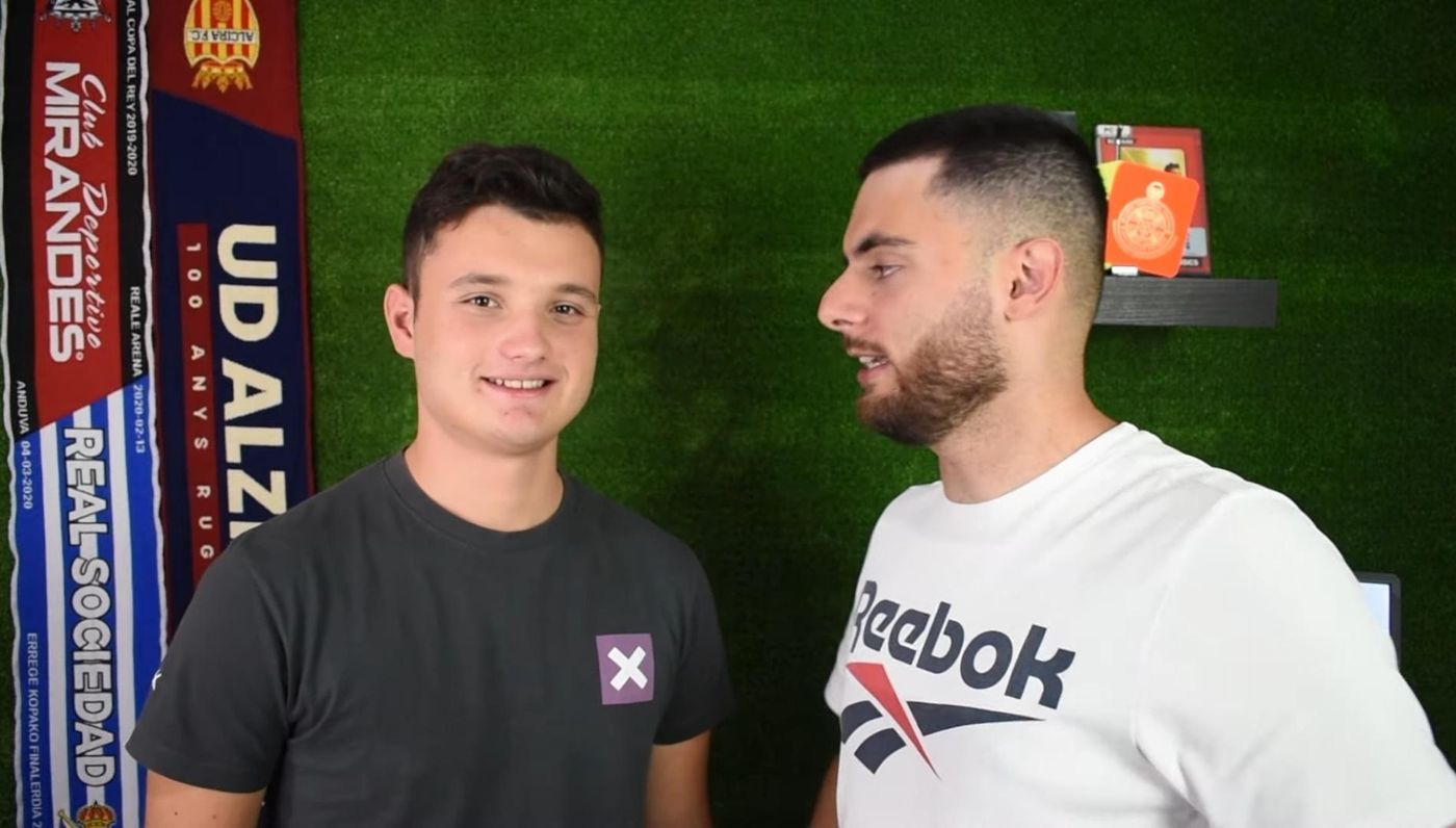 Grabando un vídeo para el canal con Rafa